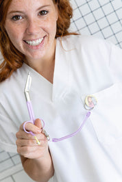 SCISSOR HOLDER "LOVE-SYRINGE" VIOLET