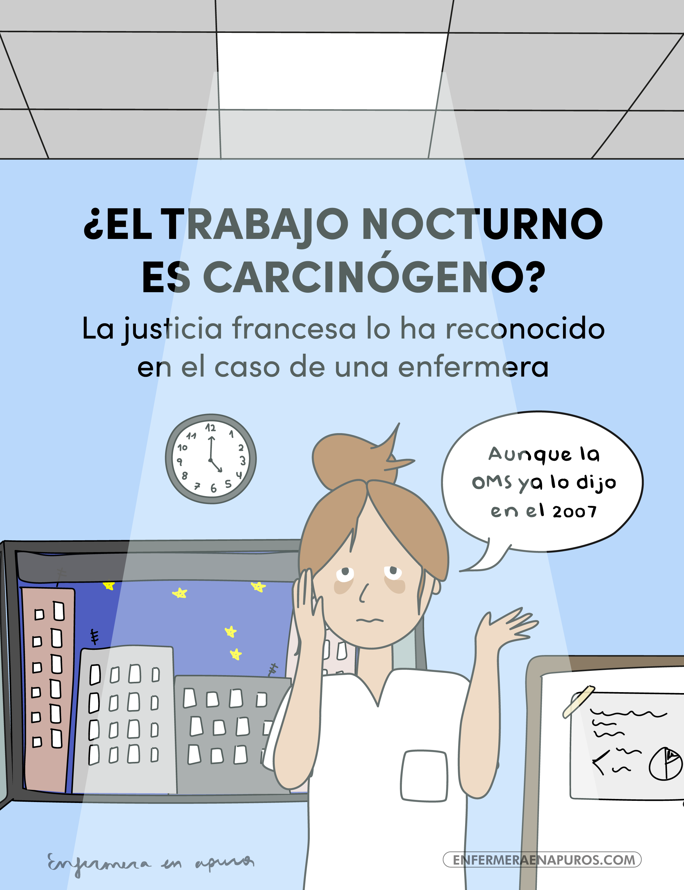 Hacer turnos de noche y el impacto sobre la salud