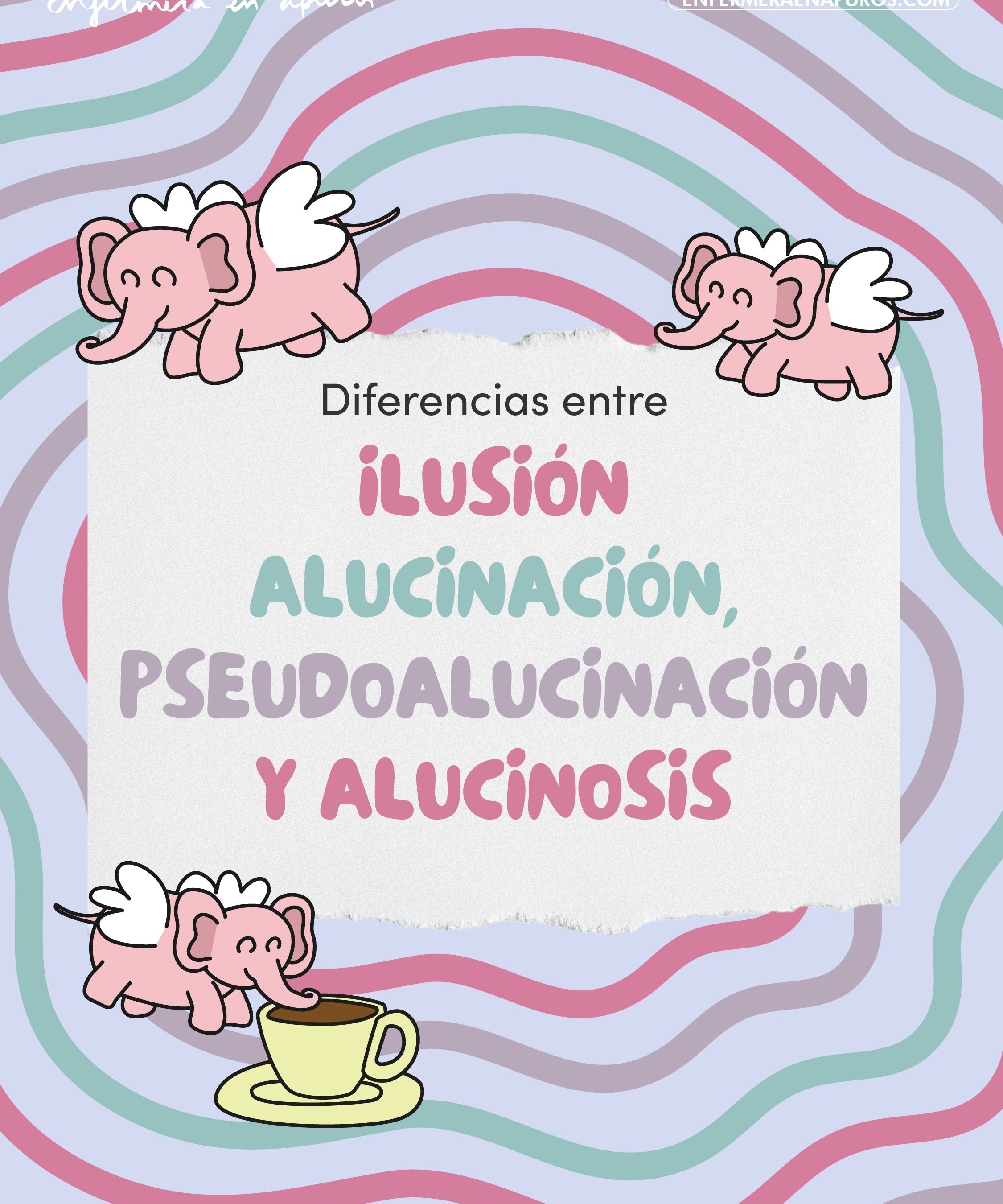 Diferencias entre ilusión, alucinación, pseudoalucinación y alucinosis