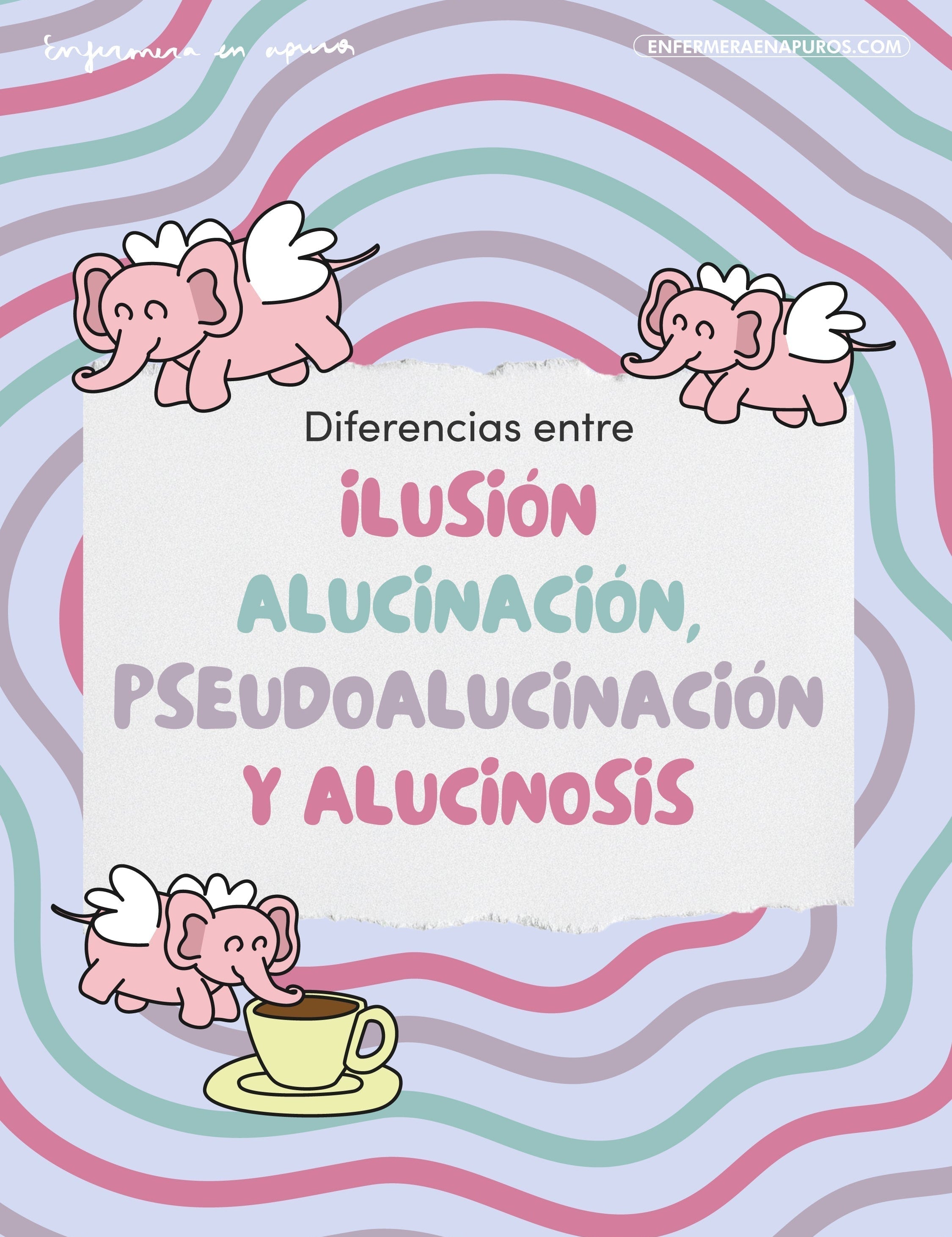Diferencias entre ilusión, alucinación, pseudoalucinación y alucinosis