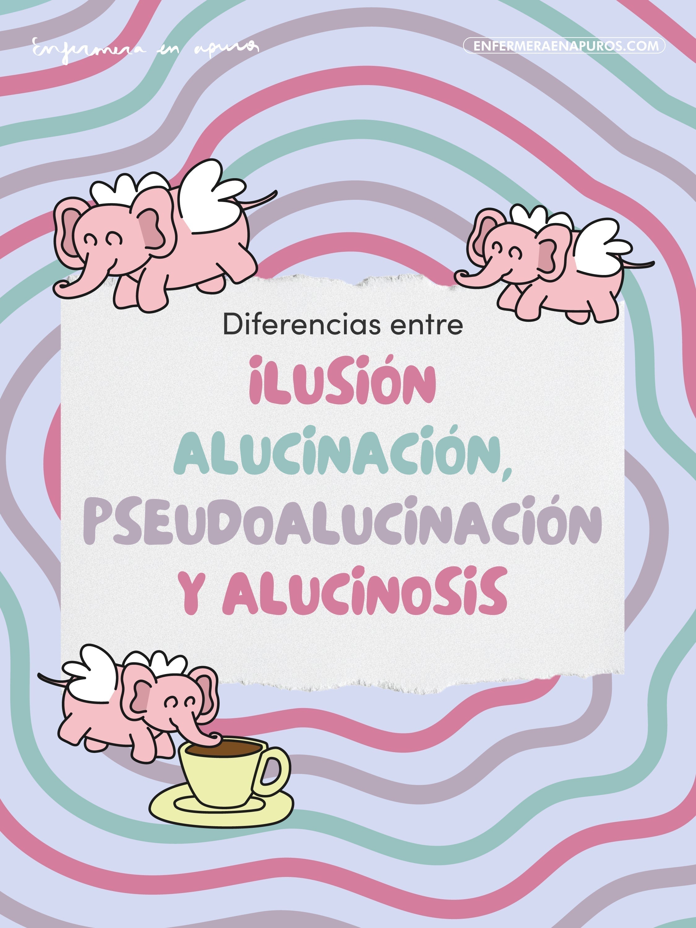 Diferencias entre ilusión, alucinación, pseudoalucinación y alucinosis