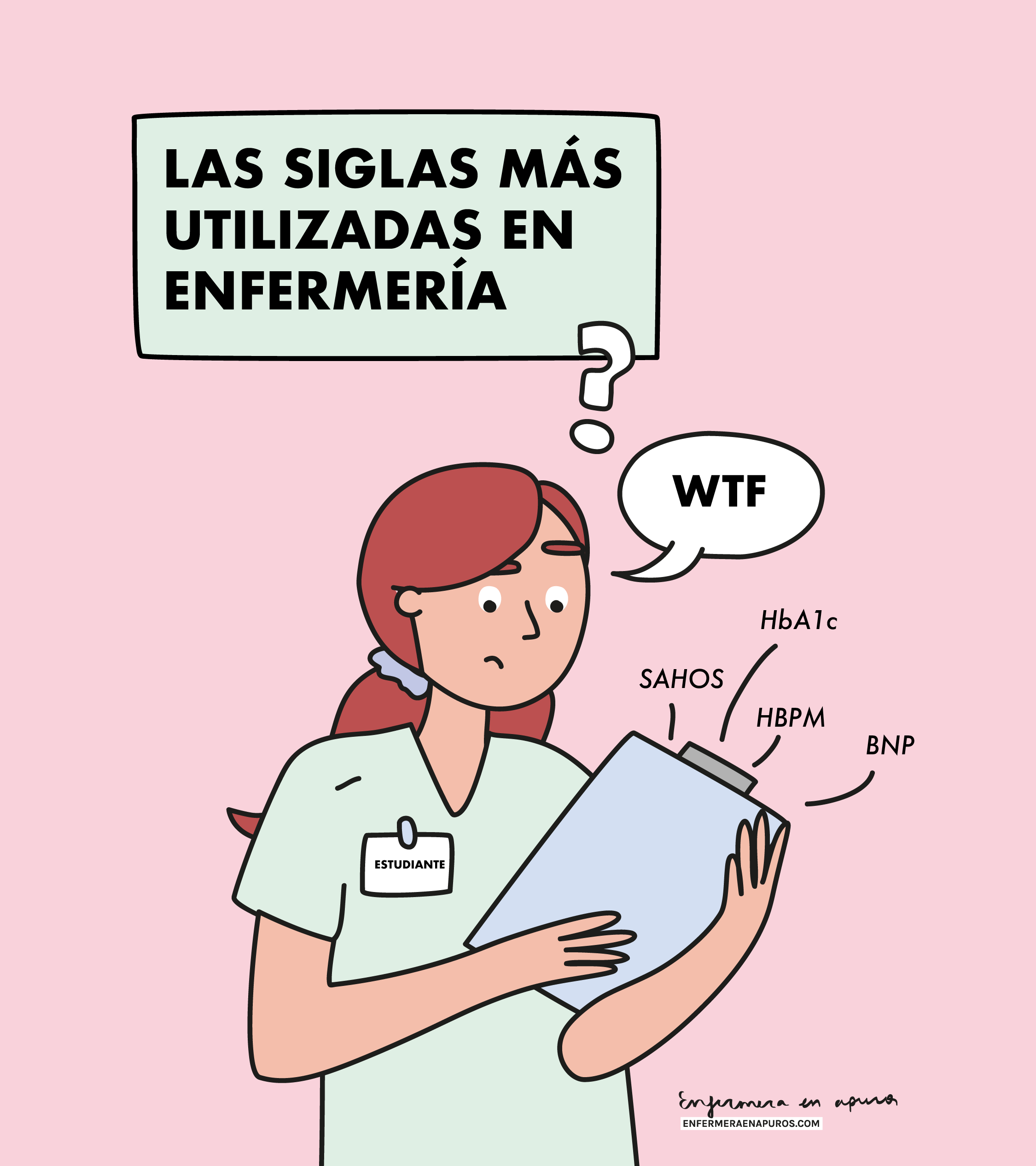 Siglas más usadas en enfermería