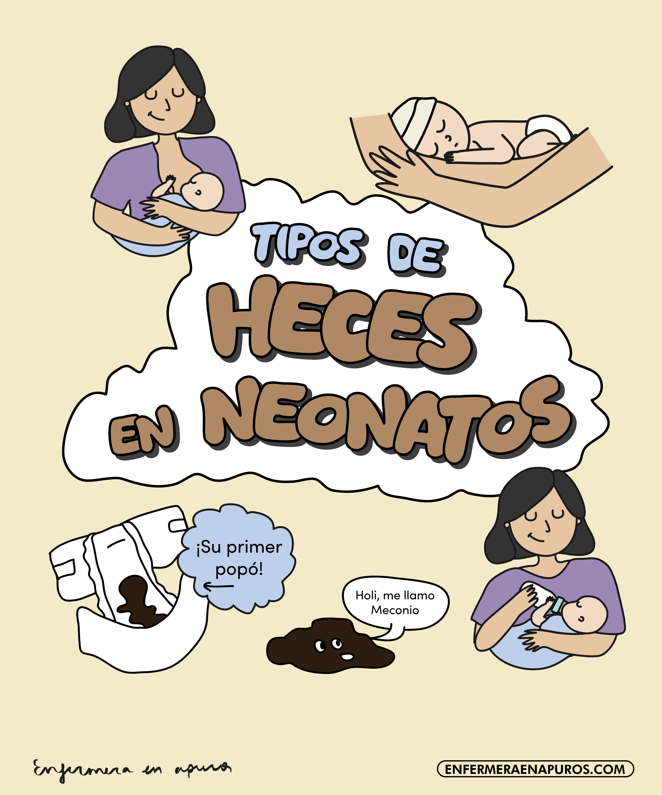 Tipos de heces en neonatos: Lo que debes saber