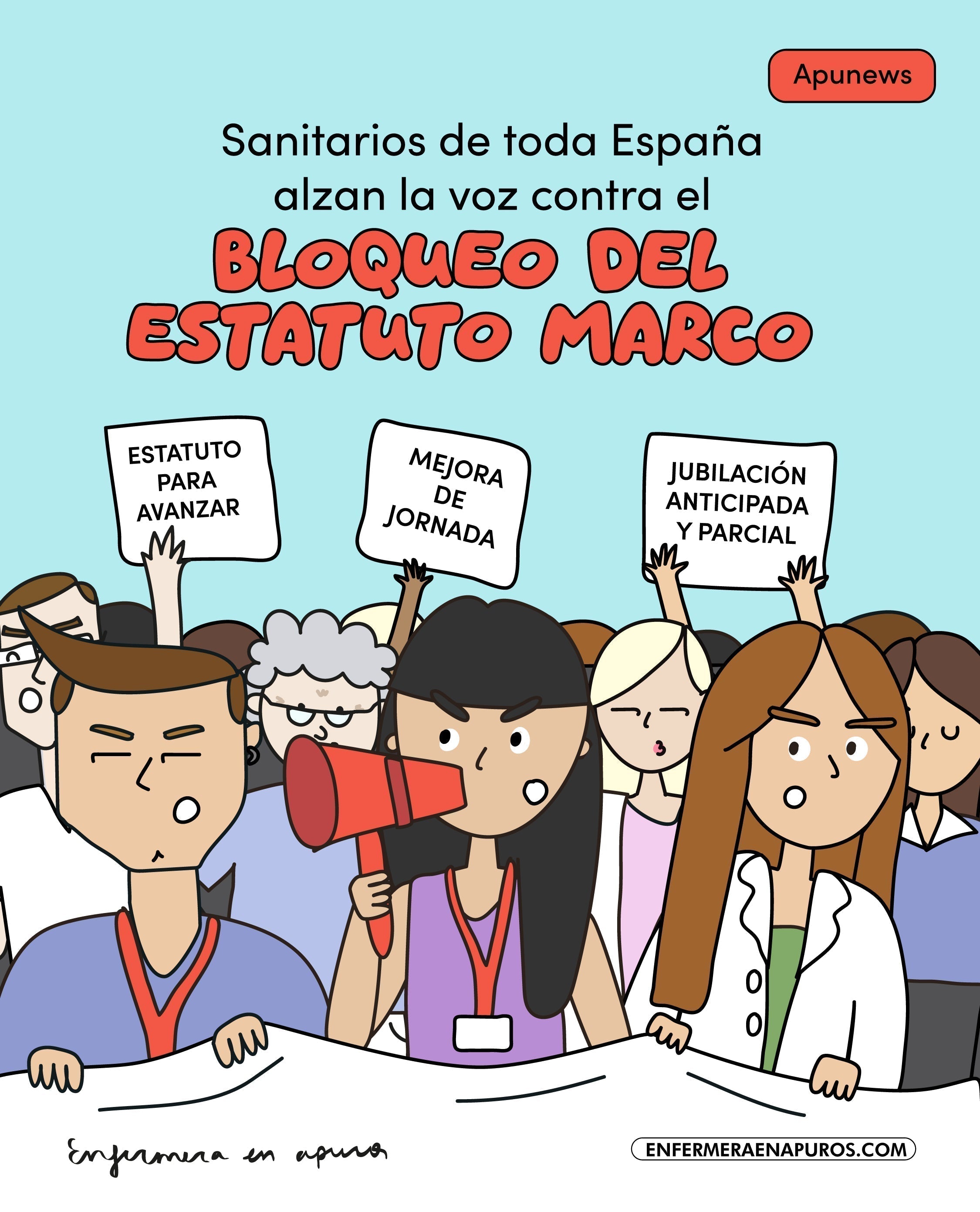 Sanitarios alzan la voz contra el bloqueo del Estatuto Marco