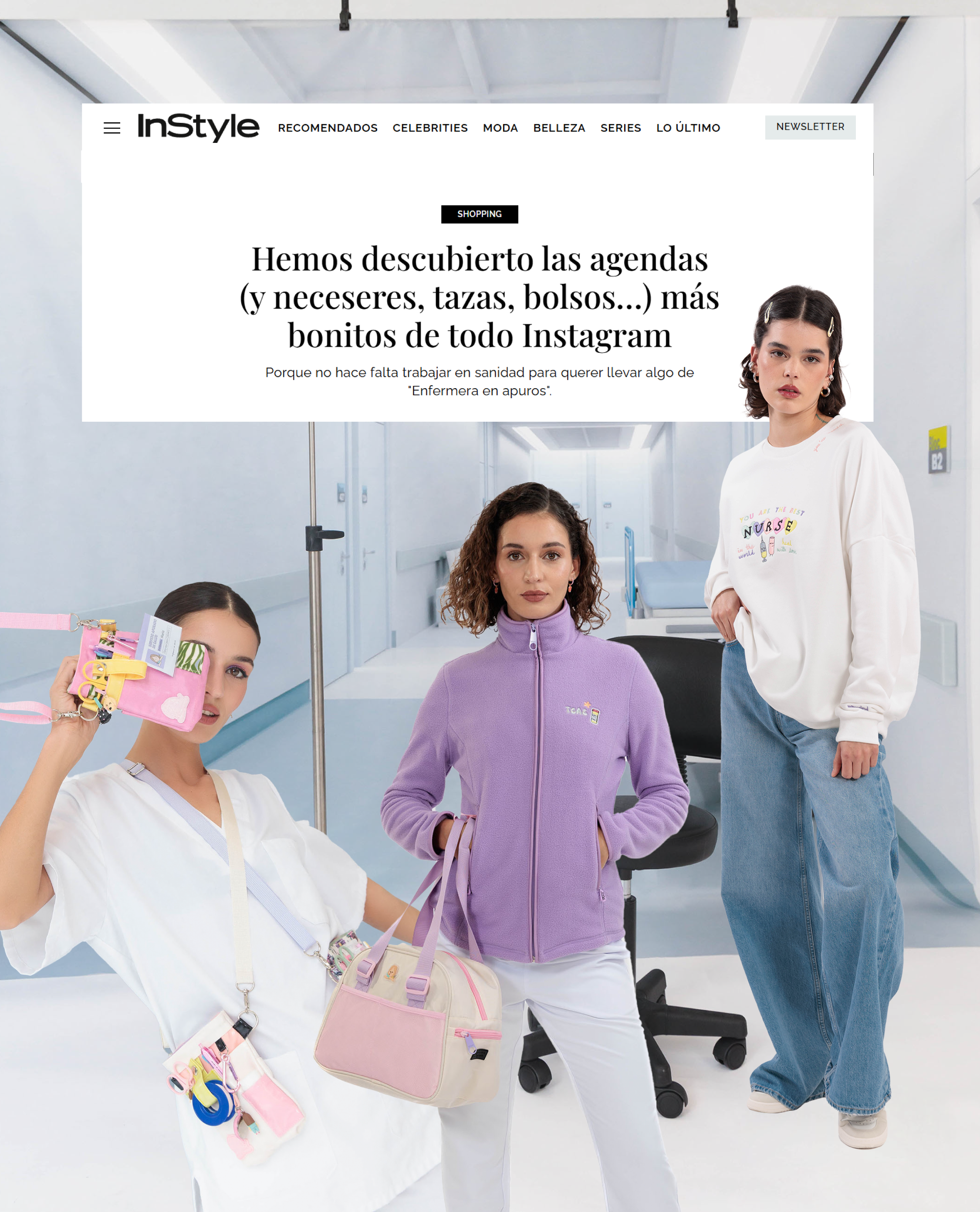 De los pasillos del hospital, a las páginas de InStyle