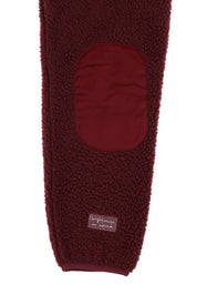 RELAXED BURGUNDY FLEECE JACKET - ENFERMERA