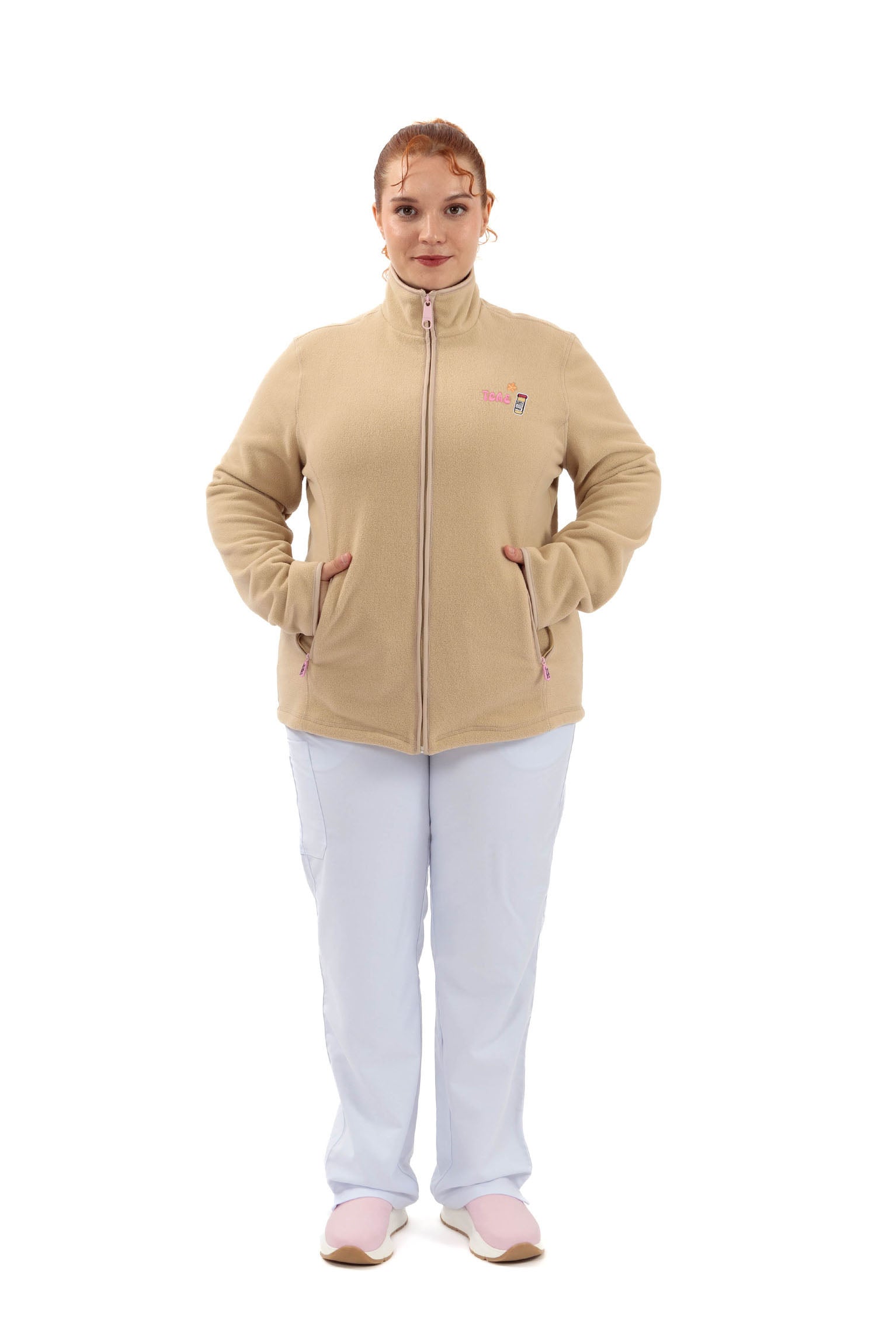 BRIGHTS "TCAE" FLEECE JACKET - CINNAMON CARE  