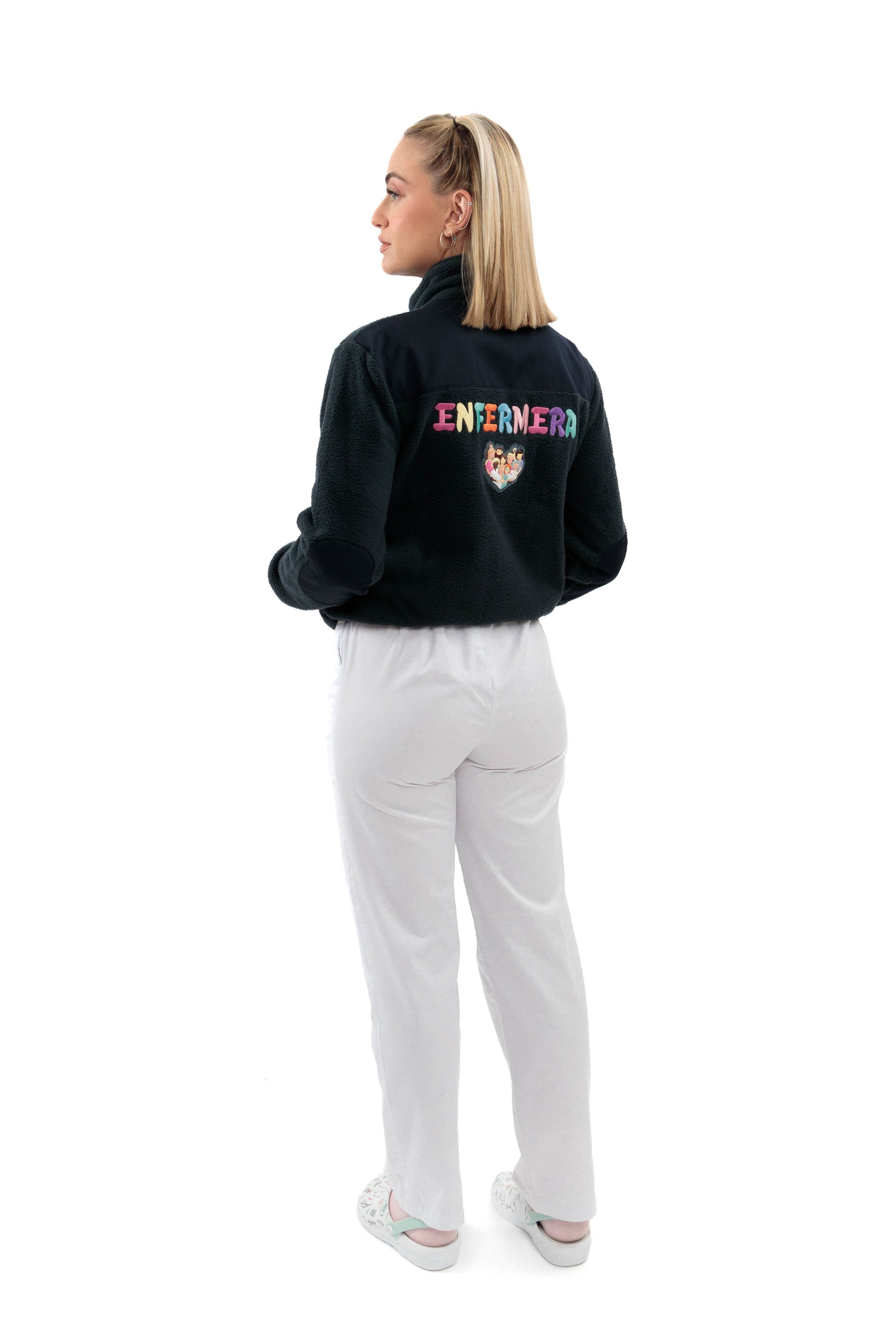 RELAXED FLEECE JACKET - "ENFERMERA"