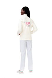 FLEECE JACKET "TCAE" COLORS - WHITE CLOUD 