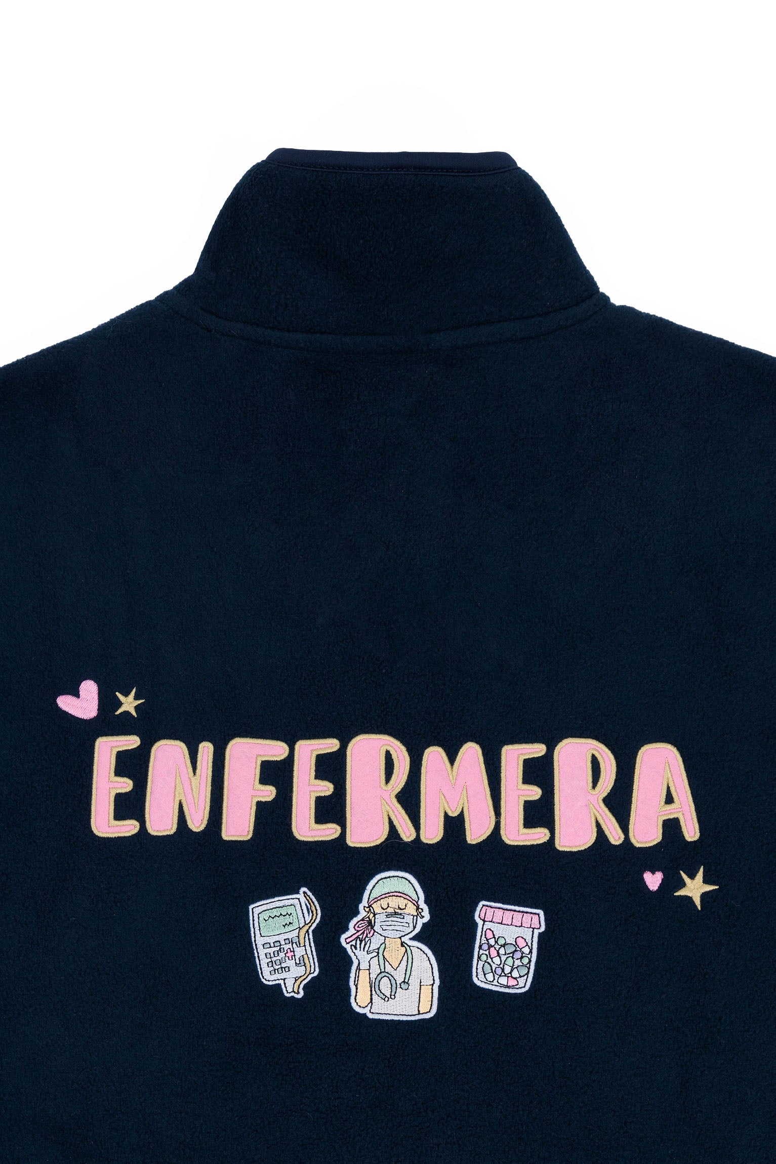 chaqueta enfermera en apuros