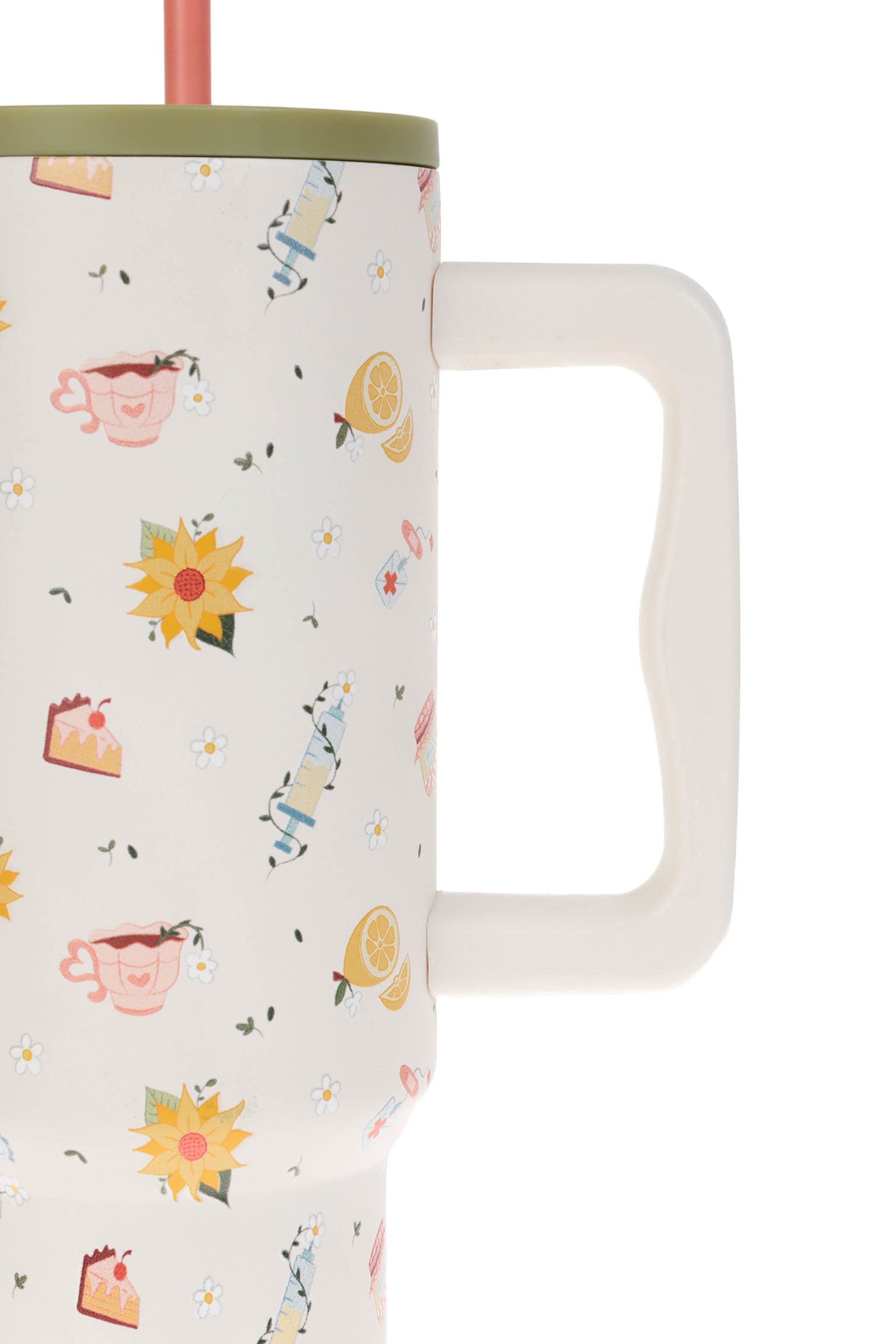 VASO TÉRMICO CON ASA - COTTAGECORE 🌻