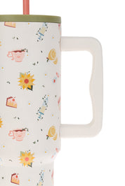 VASO TÉRMICO CON ASA - COTTAGECORE 🌻