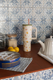 VASO TÉRMICO CON ASA - COTTAGECORE 🌻