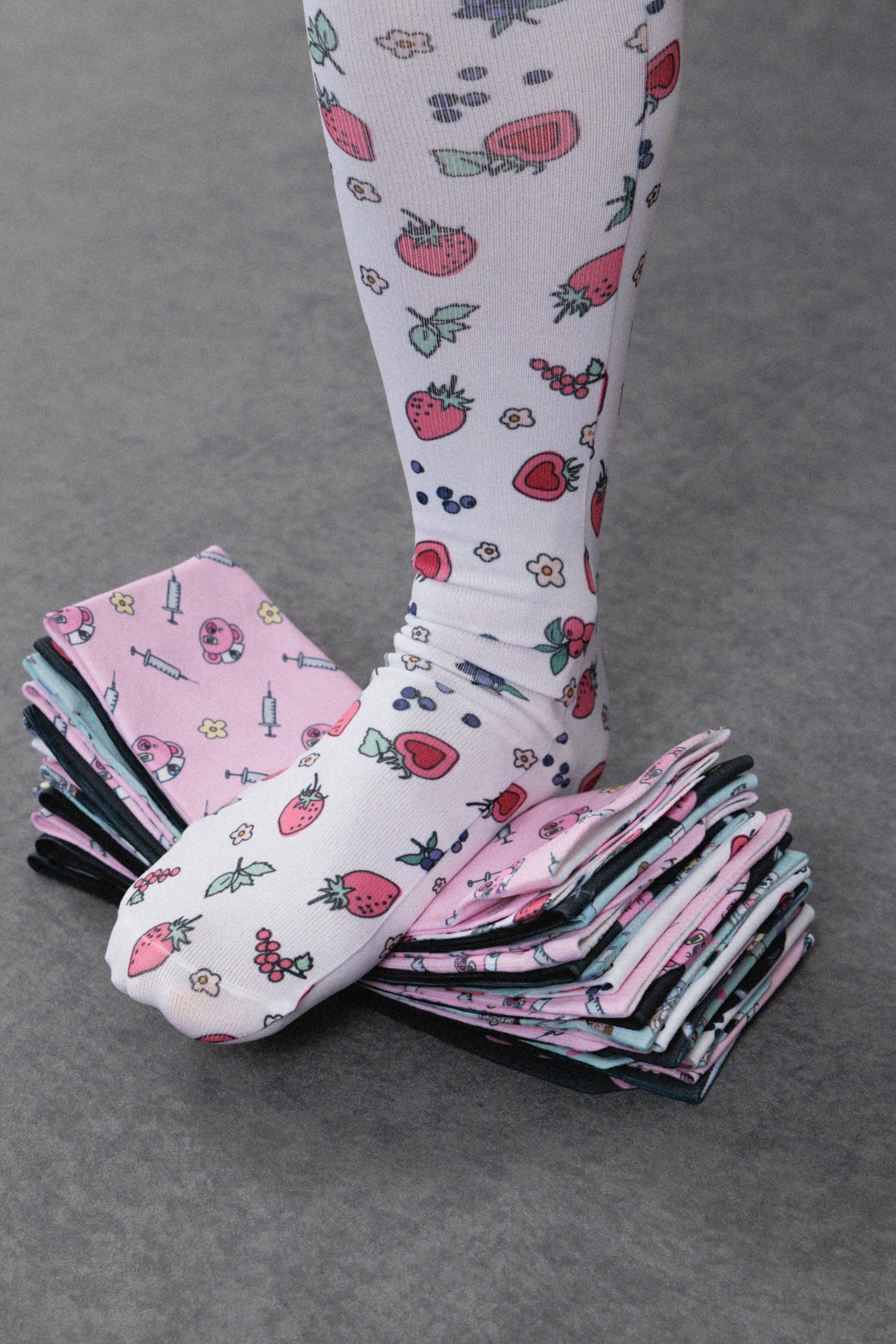CALCETINES DE COMPRESIÓN - STRAWBERRY