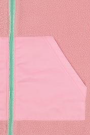 CHAQUETA POLAR RELAXED BABY PINK - TCAE