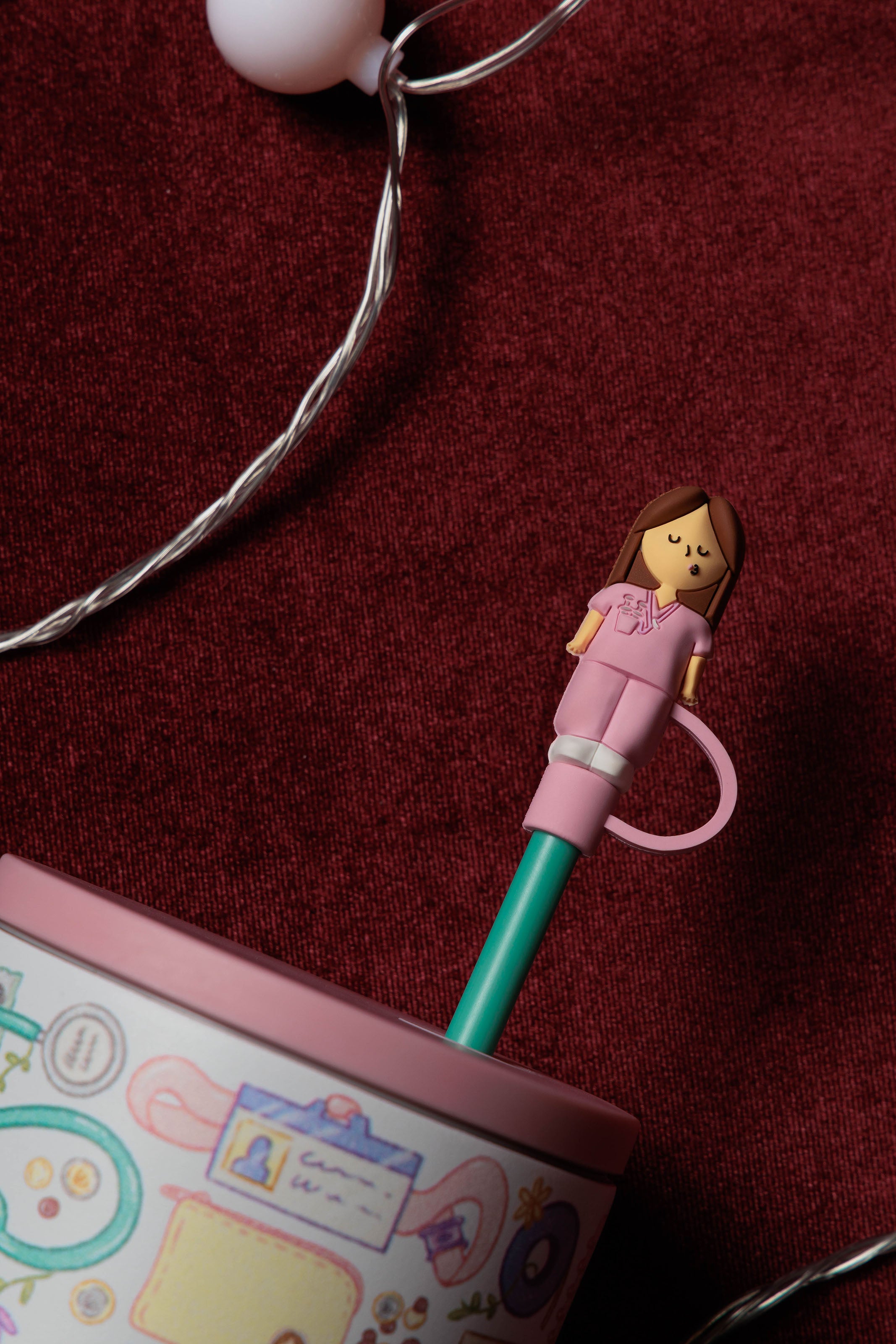 TAPÓN DE PAJITA - ENFERMERA