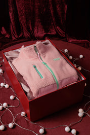 CHAQUETA POLAR RELAXED BABY PINK - TCAE