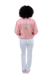 CHAQUETA POLAR RELAXED BABY PINK - TCAE
