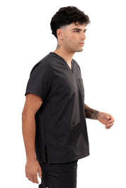 MULTI-POCKET SCRUB TOP CARE ANGELS - FORMAL ASH