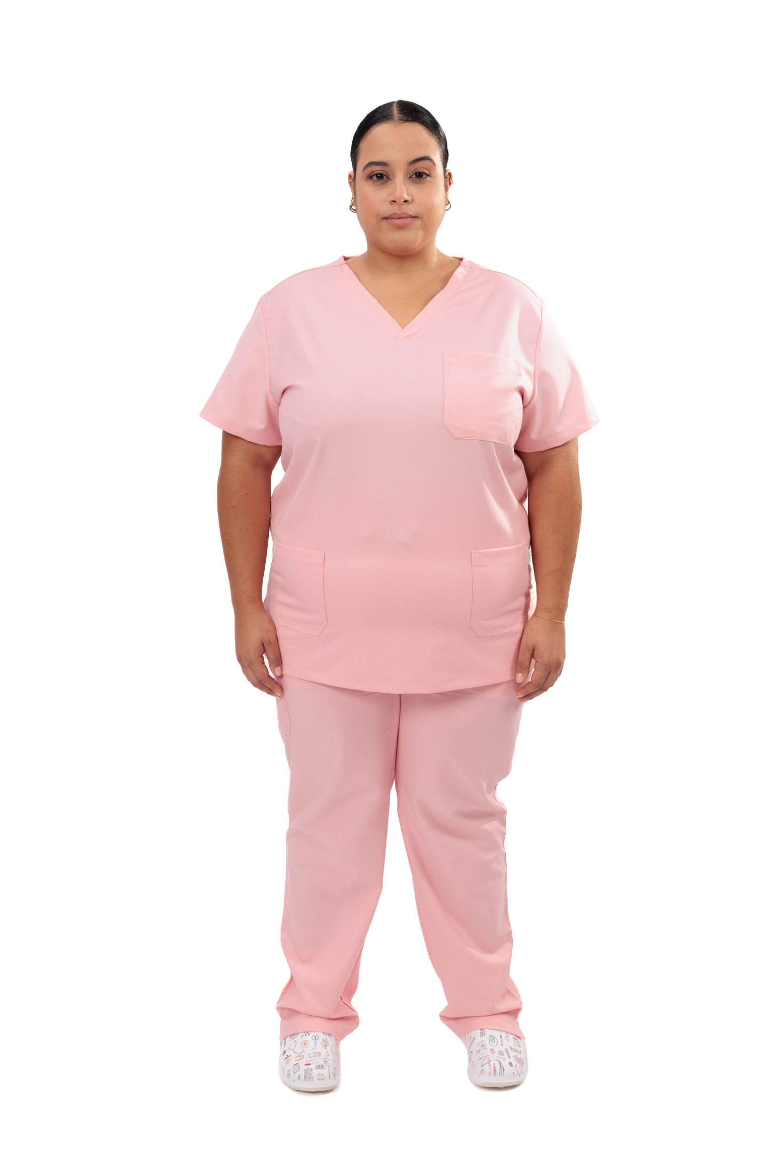 TECHNICAL SCRUB PANTS CARE ANGELS - BALLET PINK