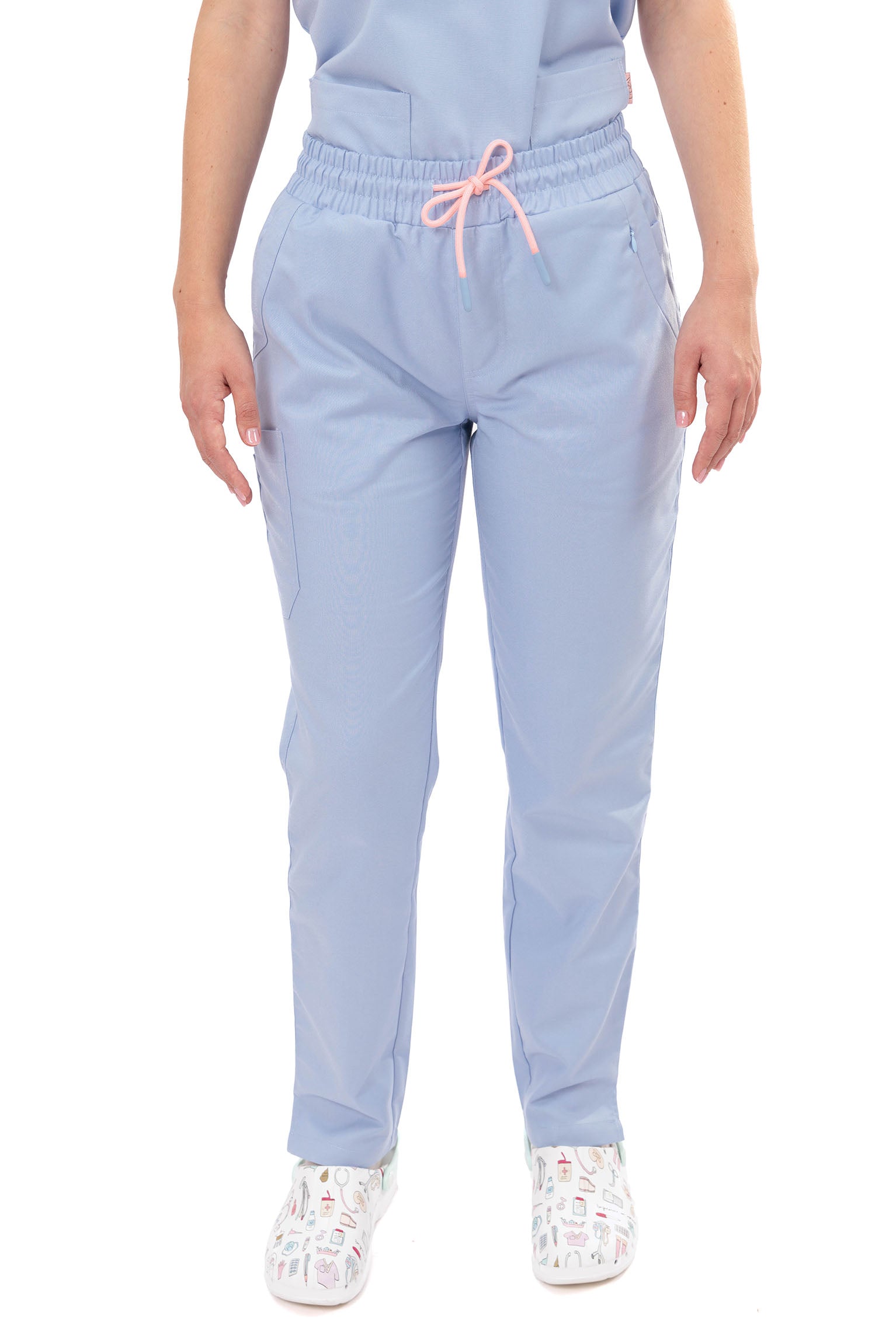 TECHNICAL SCRUB PANTS CARE ANGELS - BLUE DREAM