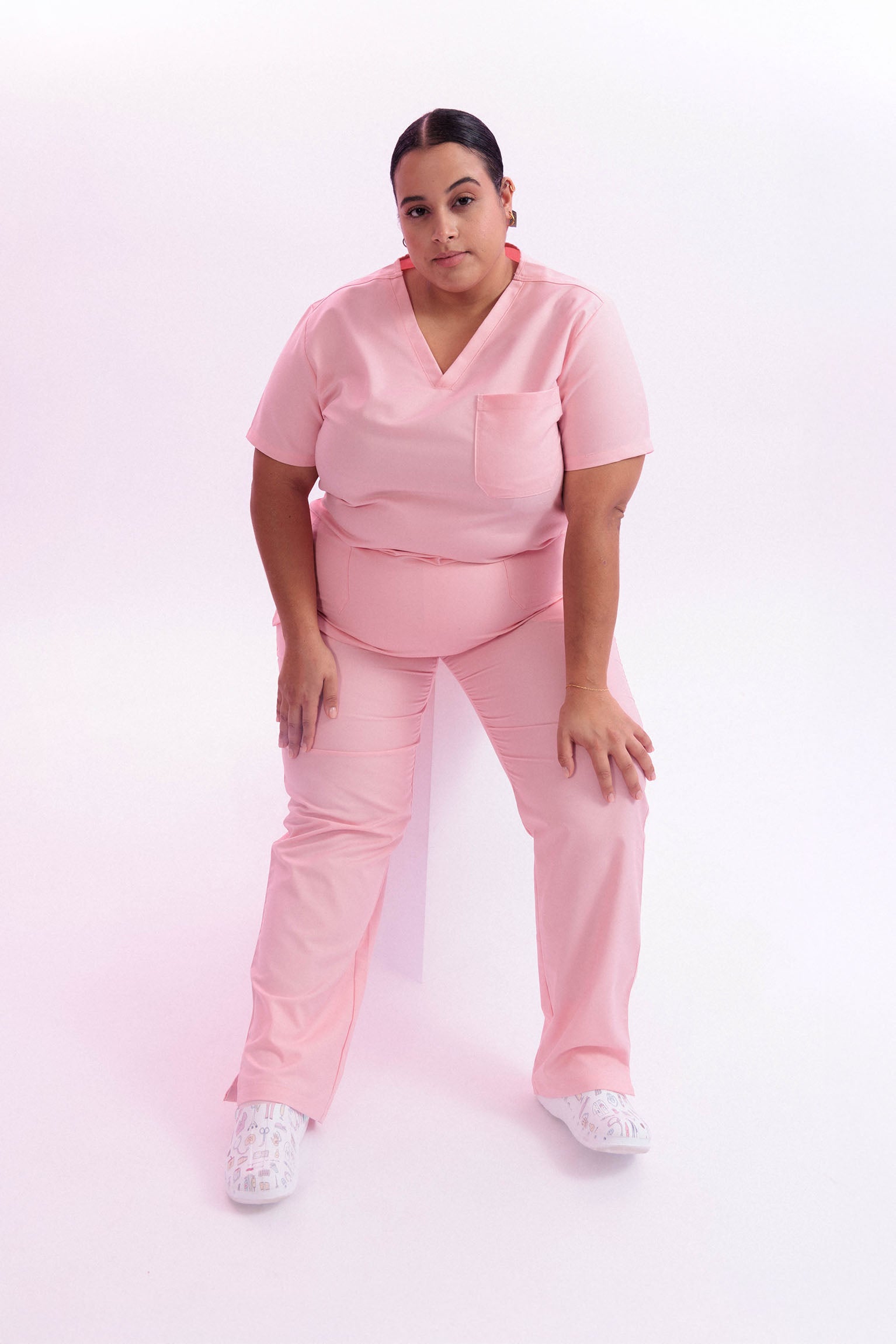 TECHNICAL SCRUB PANTS CARE ANGELS - BALLET PINK