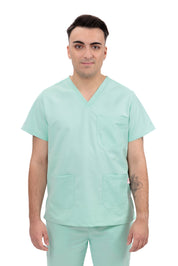 MULTI-POCKET SCRUB TOP CARE ANGELS - WISH JADE