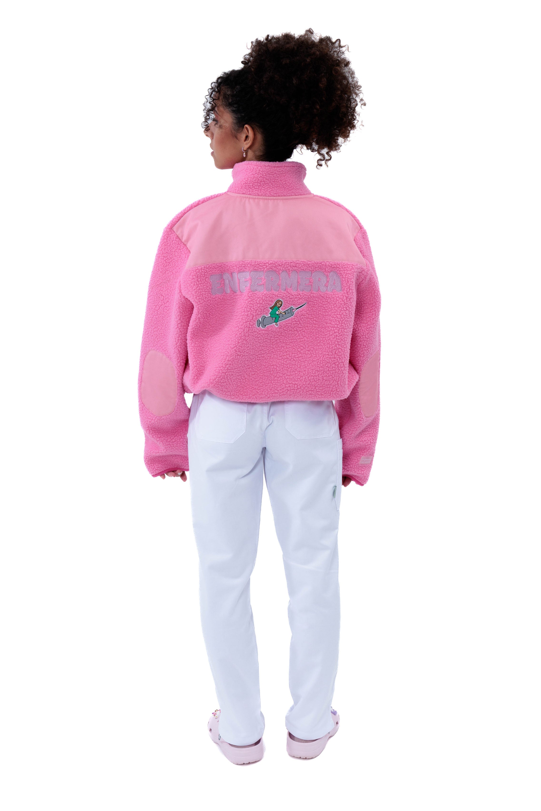 CHAQUETA POLAR RELAXED PINK - ENFERMERA
