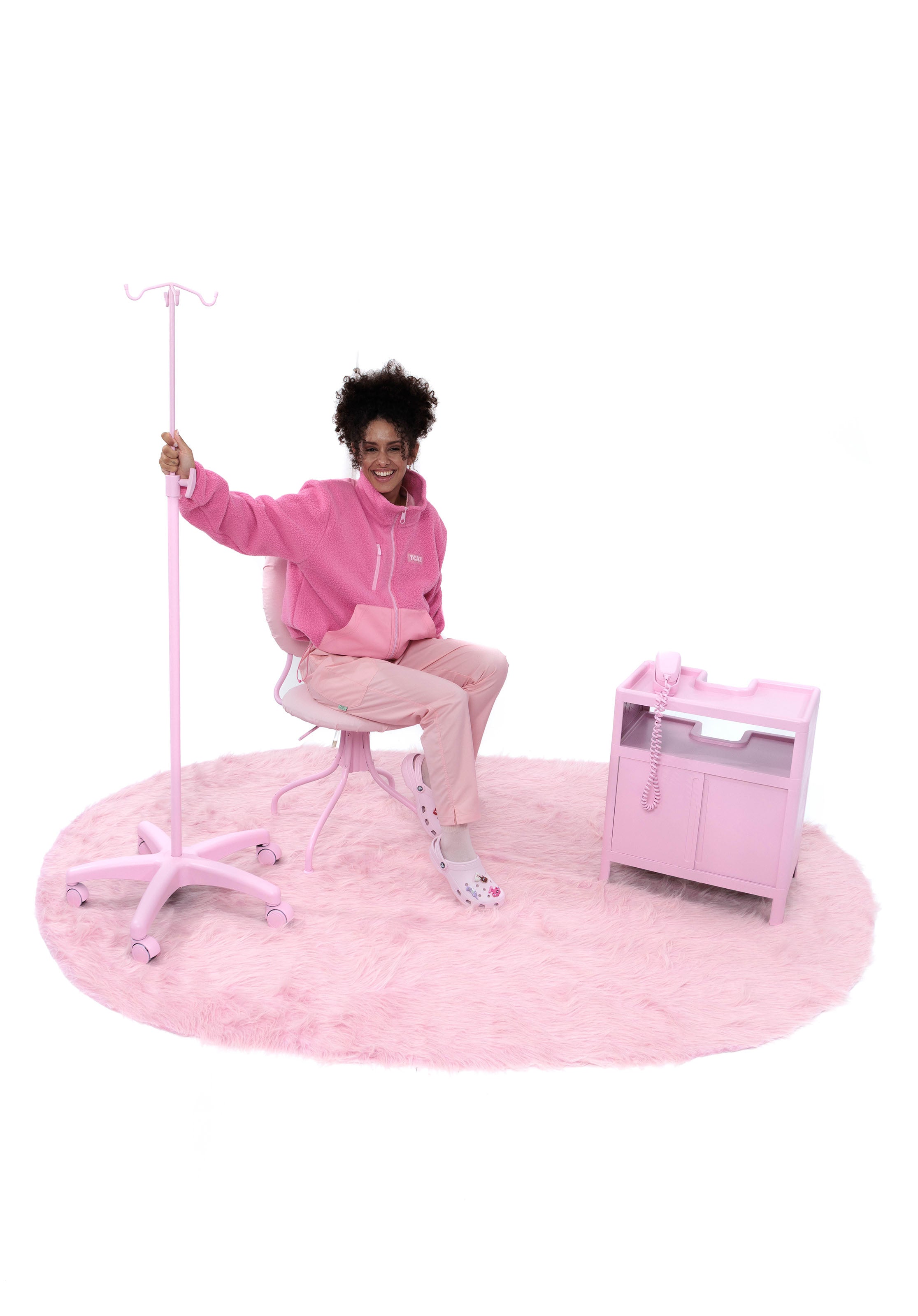 CHAQUETA POLAR RELAXED PINK - TCAE
