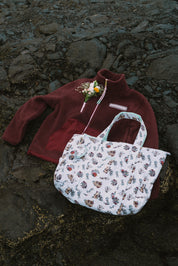 RELAXED BURGUNDY FLEECE JACKET - ENFERMERA