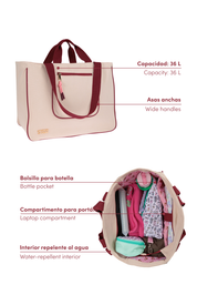 OVERSIZE BAG - BURGUNDY