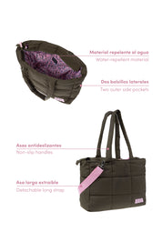 BROWN PUFFER BAG