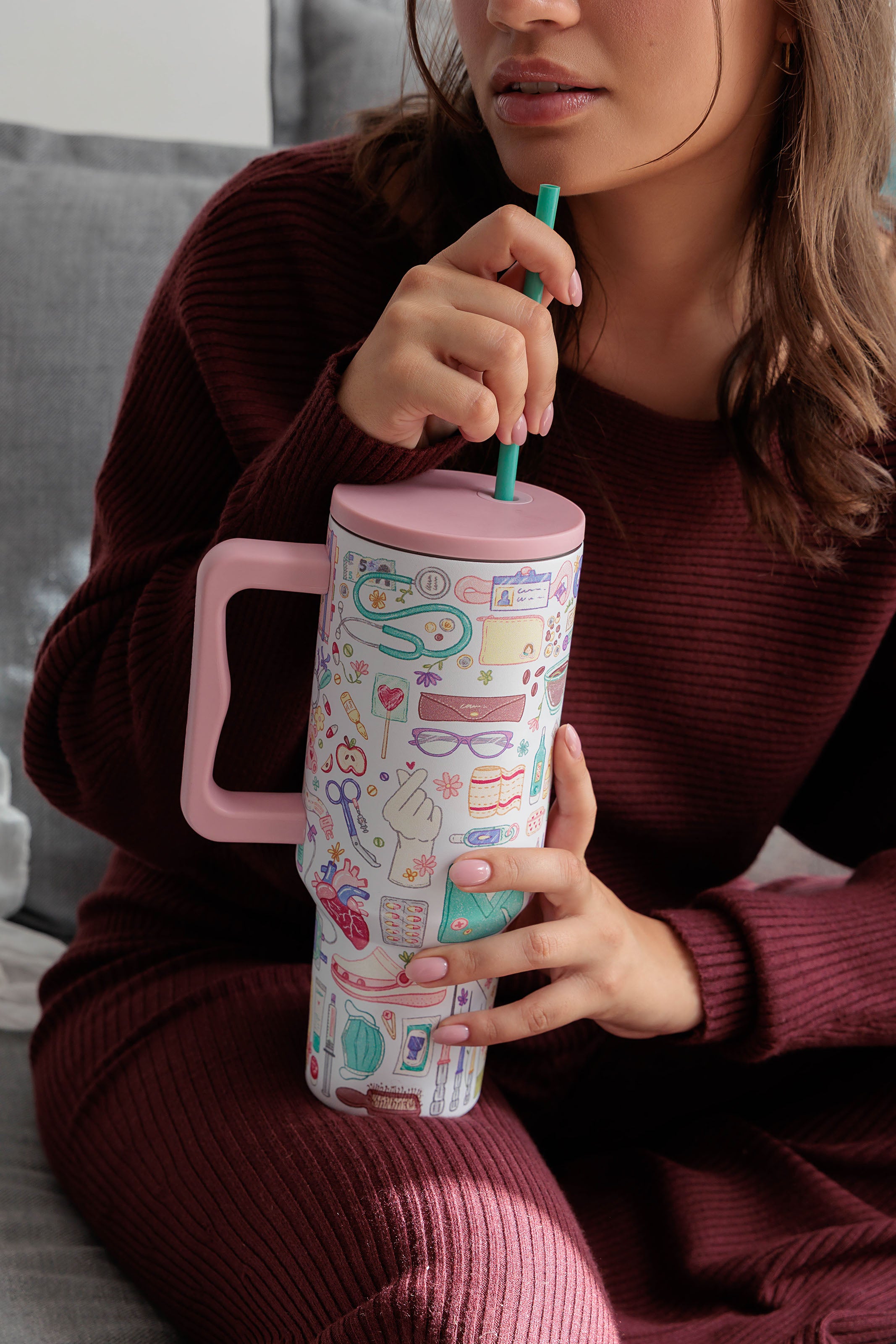 VASO TÉRMICO 1L CON ASA - DAILY JOURNAL