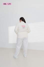 CHAQUETA POLAR TCAE COLORS - CLOUD WHITE