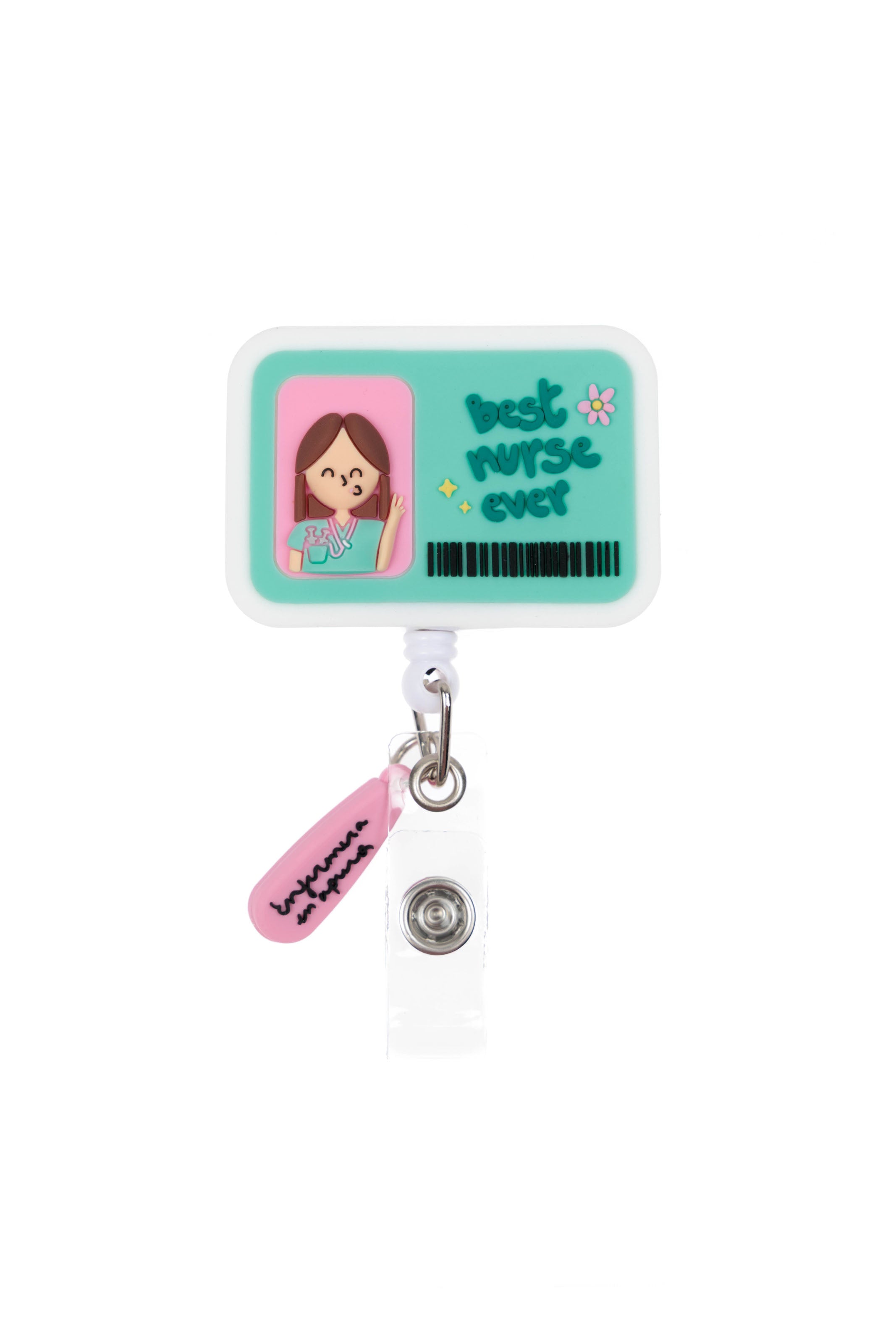 ID HOLDER "BEST NURSE EVER" - NURSE IN A RUSH