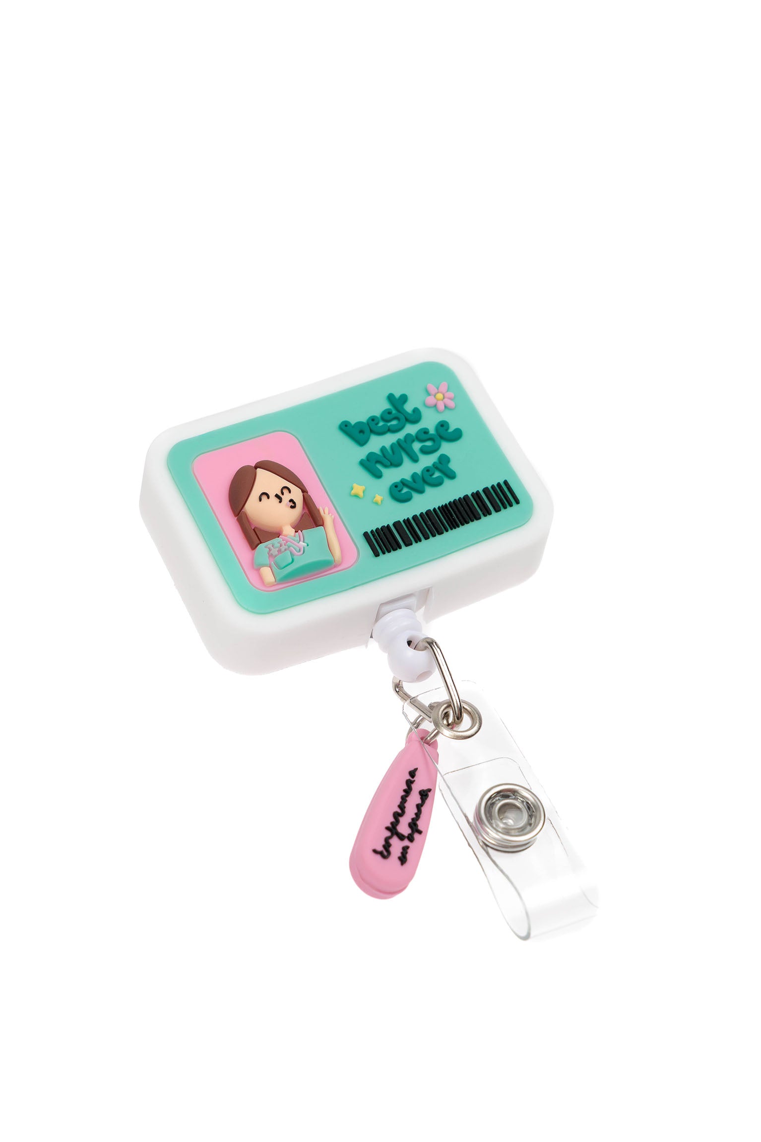 ID HOLDER "BEST NURSE EVER" - NURSE IN A RUSH