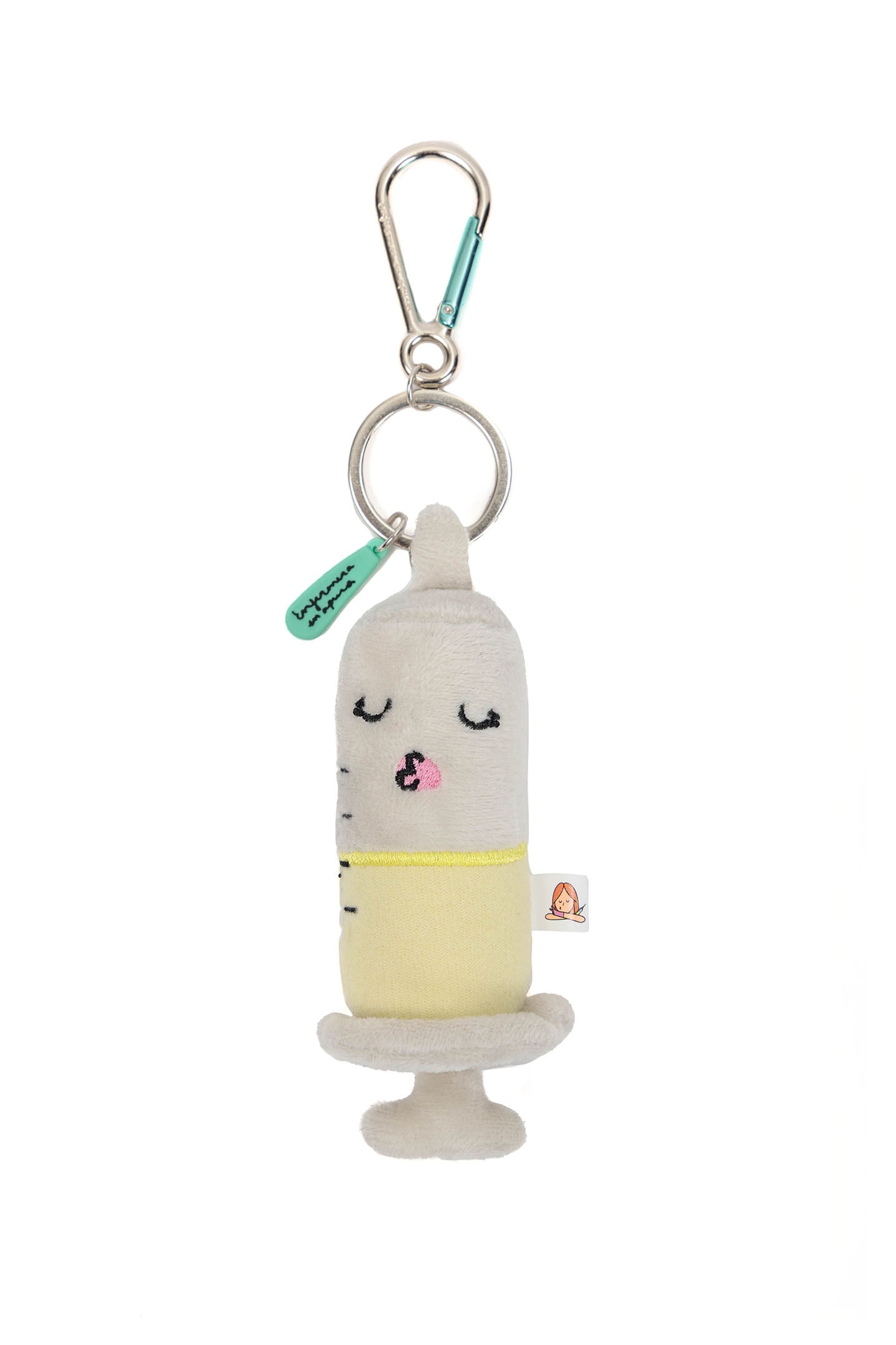 PLUSH LUSH SYRINGE KEYCHAIN