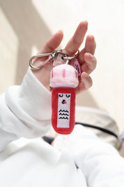 PLUSH LUSH ANALYSIS TUBE KEYCHAIN