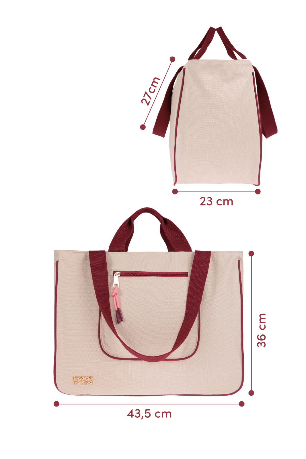 OVERSIZE BAG - BURGUNDY