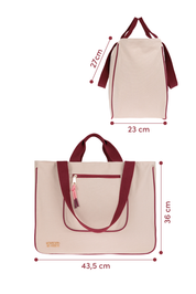 OVERSIZE BAG - BURGUNDY
