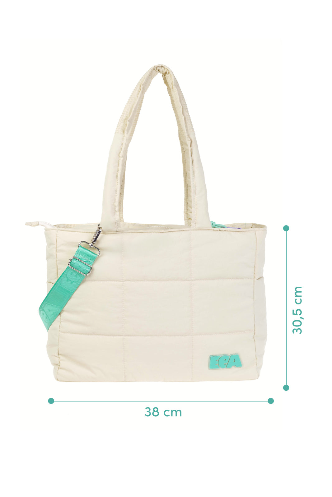 BEIGE PUFFER BAG