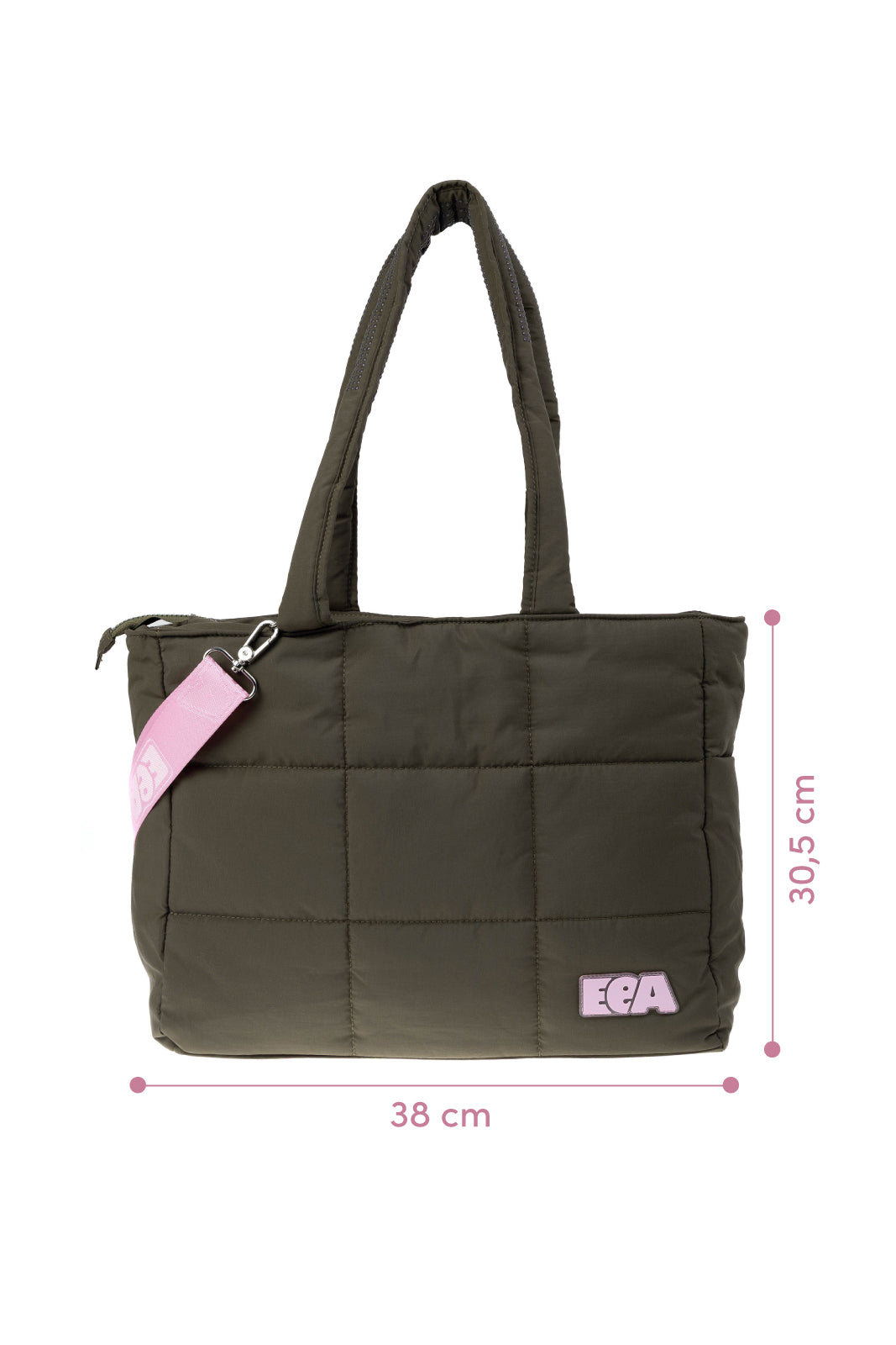 BROWN PUFFER BAG