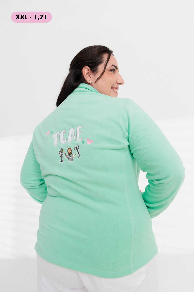 FLEECE JACKET COLORS "TCAE" - MINT