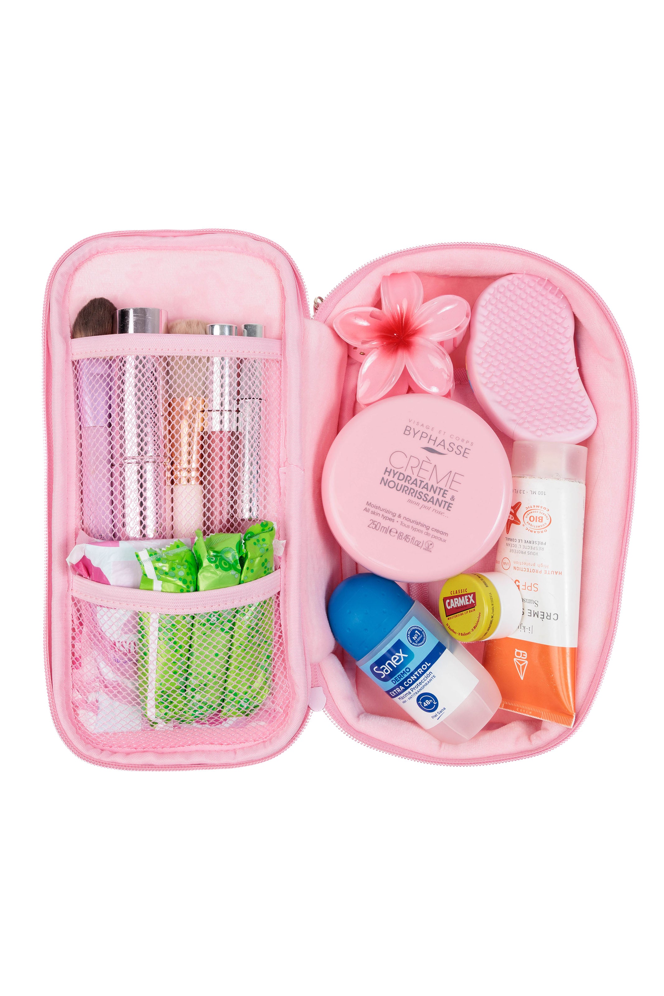 Neceser de maquillaje con imprescindibles para el bolso del hospital