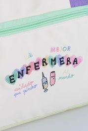 LUNCH BAG - EMBROIDERED "ENFERMERA"