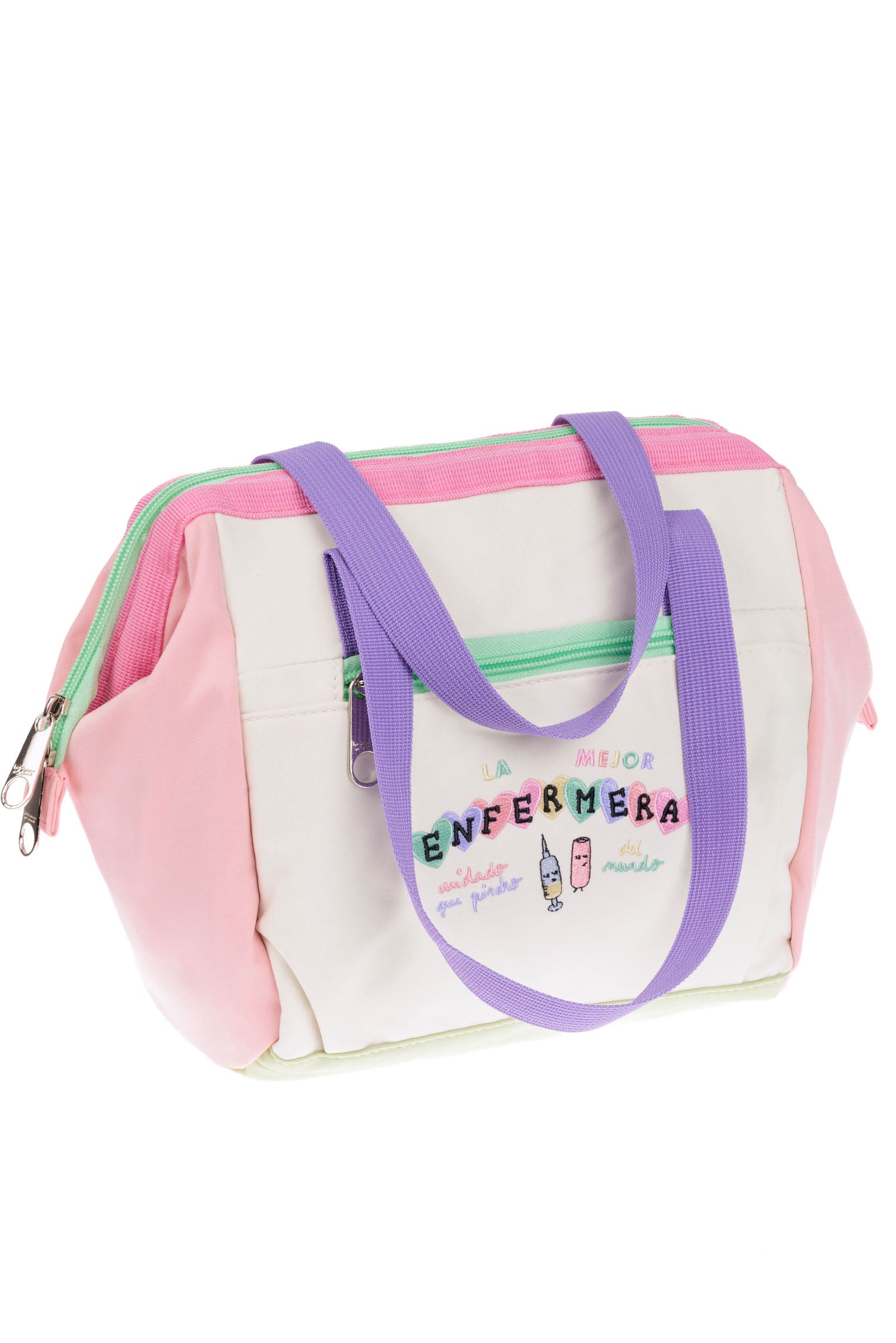 LUNCH BAG - EMBROIDERED "ENFERMERA"