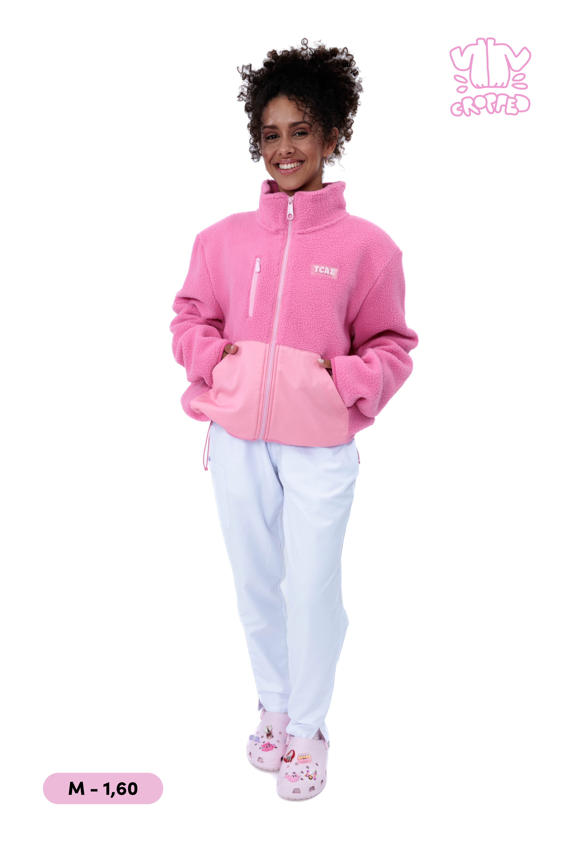 CHAQUETA POLAR RELAXED PINK - TCAE
