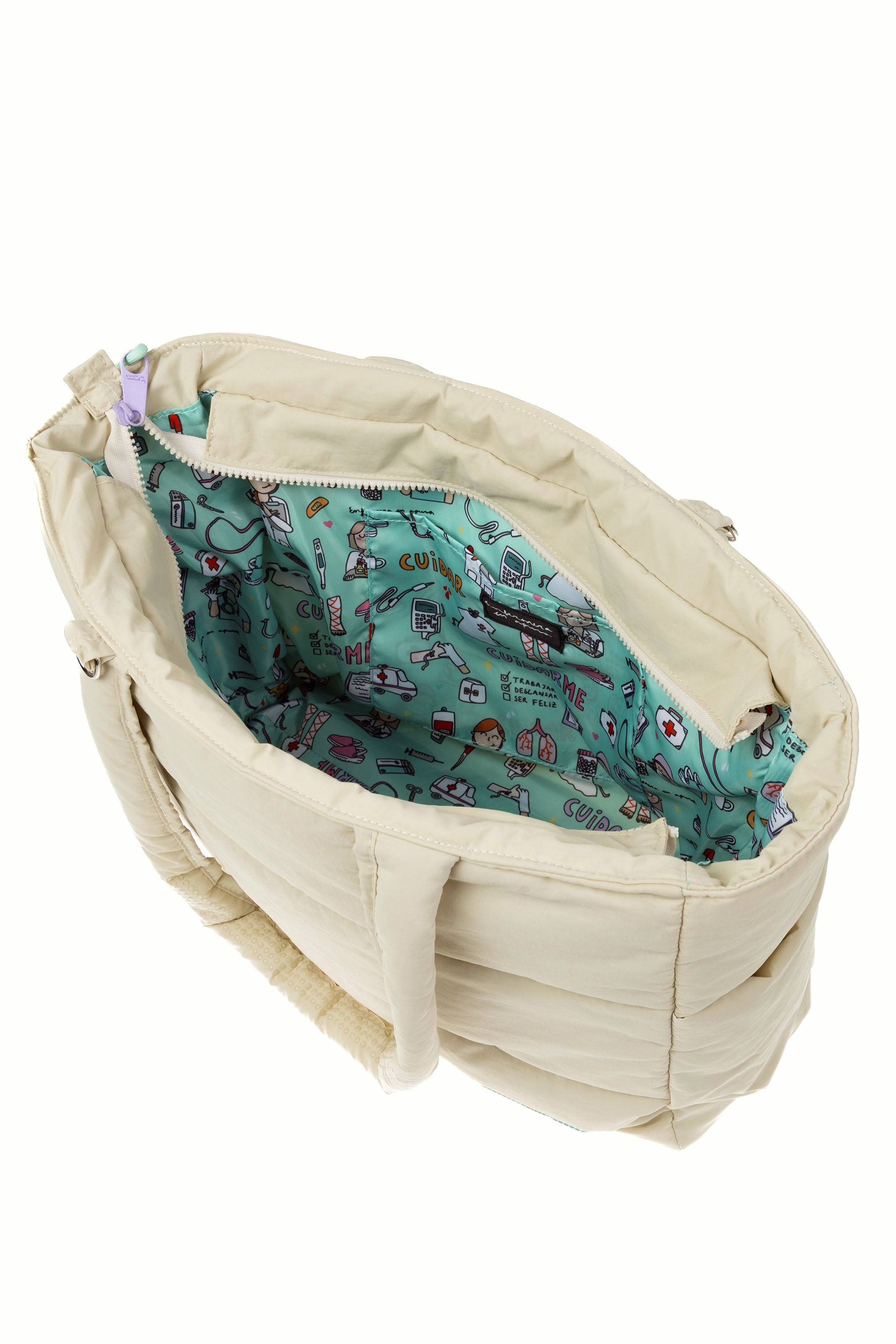 BOLSO PUFFER BEIGE