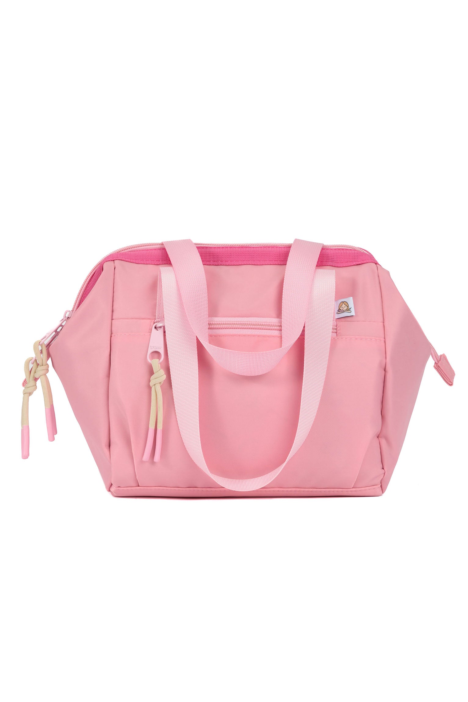 LUNCH BAG WITH HANDLES PINK - SOFT COLORS