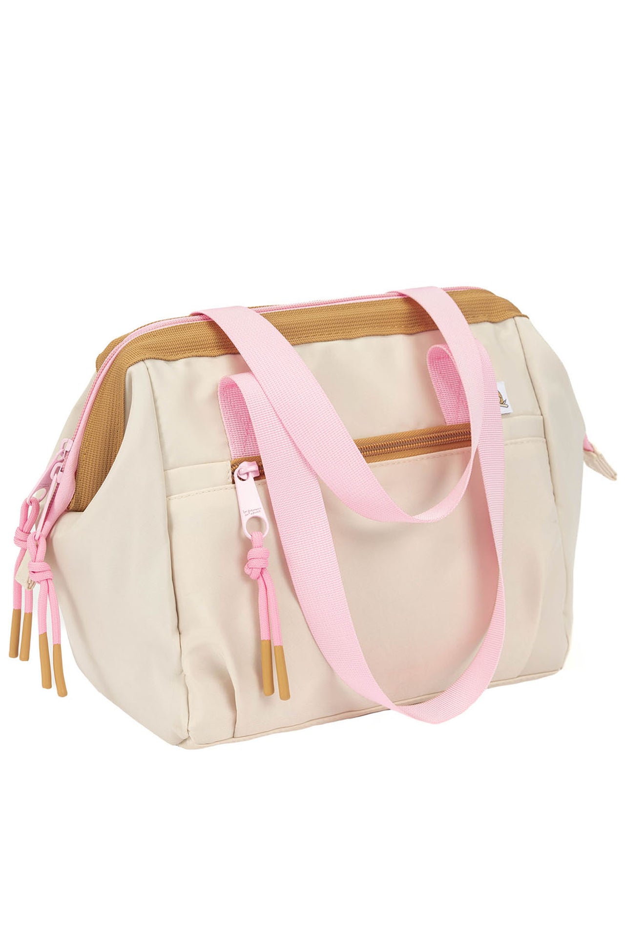 LUNCH BAG WITH HANDLES BEIGE - SOFT COLORS